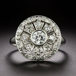 Art Deco Round Diamond Dinner Ring - 2