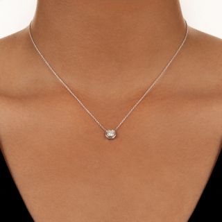 Art Deco Solitaire Diamond Pendant