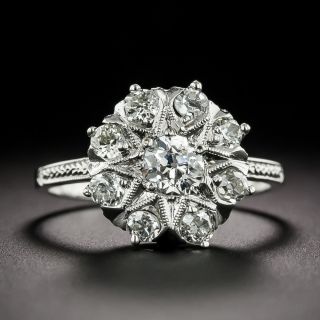 Art Deco Starburst Diamond Ring - 3
