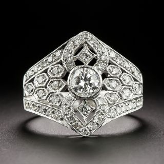 Art Deco-Style Diamond Band Ring - 2