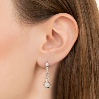 Art Deco-Style Diamond Drop Earrings