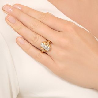 Art Deco Three-Diamond Ring