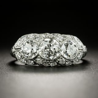 Art Deco Three-Stone Diamond Ring - 2