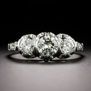 Art Deco Three-Stone Diamond Ring - 3