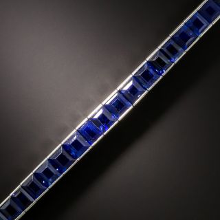 Art Deco Tiffany & Co. Sapphire Line Bracelet - 3