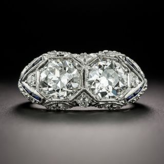 Art Deco Toi et Moi Diamond Ring - GIA - 2