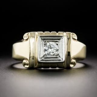 Art Deco Two-Tone .25 Carat Diamond Ring - 3