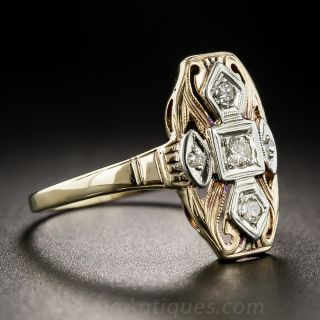 Art Deco Two-Tone Diamond Ring