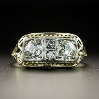 Art Deco Two-Tone Moi et Toi Diamond Ring - 2