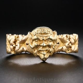 Art Nouveau Gold Scarf Clip - 2