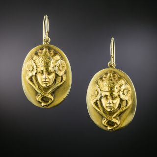 Art Nouveau Queen Earrings - 2