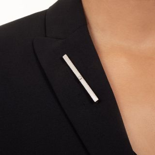 Bar Pin With Diamond by Krementz