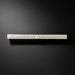Bar Pin With Diamond by Krementz - 2