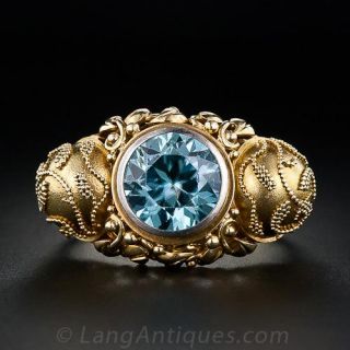 Blue Zircon Ring by Meister 