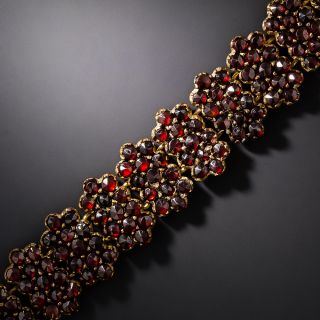 Bohemian Garnet Cluster Link Bracelet - 2