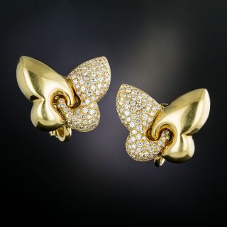 Bulgari "Farfalla" Butterfly Diamond Clip Earrings - 3