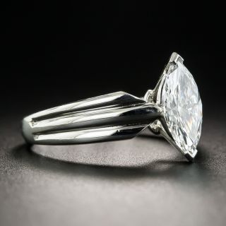 Cartier 1.10 Carats Marquise Diamond Engagement Ring - GIA E VVS2, French