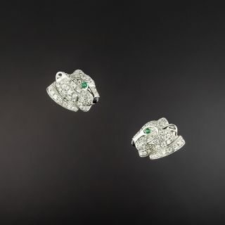 Cartier Panthere Diamond Stud Earrings - 2
