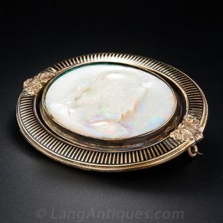Carved Opal Cameo