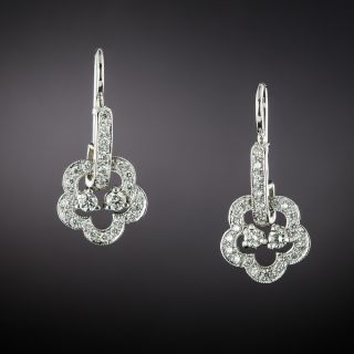Contemporary Diamond Drop Earrings - 2