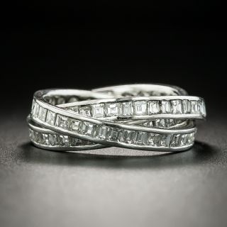 Diamond and Platinum Triple Rolling Ring[s] - 1