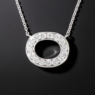 Diamond Initial ‘O’val Necklace - 6