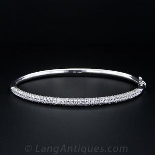 Diamond Pave Bangle Bracelet