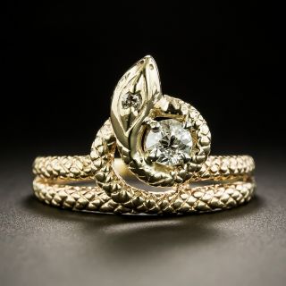 Diamond Snake Ring - 2