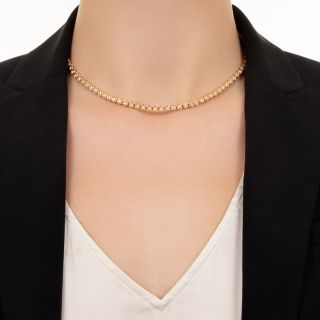 Diamond Tennis Necklace by H. Rosenthal