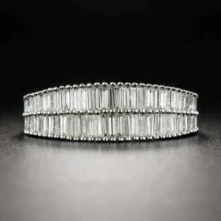 Double Row Baguette Diamond Band Ring - 3