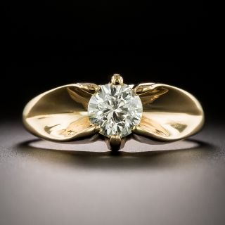 Early 20th Century 1.00 Carat Diamond Ring - GIA M SI2 - 3