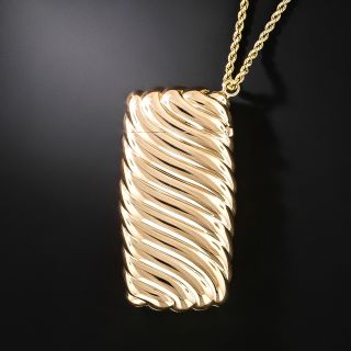 Early 20th Century Gold Match Safe Pendant - 4