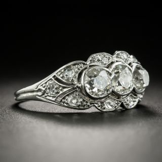 Early Art Deco Three-Stone Diamond Ring