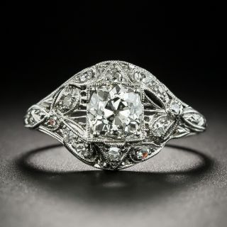 Edwardian 1.08 Carat Diamond Engagement Ring - GIA K I1 - 3