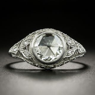 Edwardian 1.70 Carat Rose-Cut Diamond Engagement Ring - GIA - 1