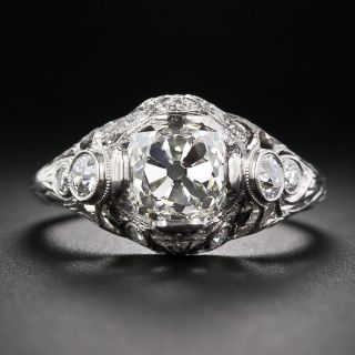 Edwardian 2.02 Carat Diamond Engagement Ring - GIA K SI1 - 2