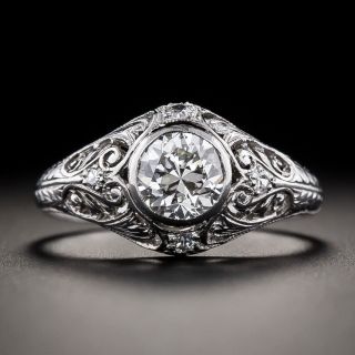 Edwardian .75 Carat Diamond Engagement Ring - 2