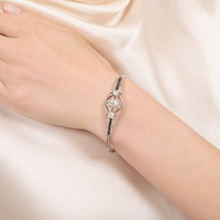 Edwardian/Art Deco Diamond and Sapphire Bracelet 