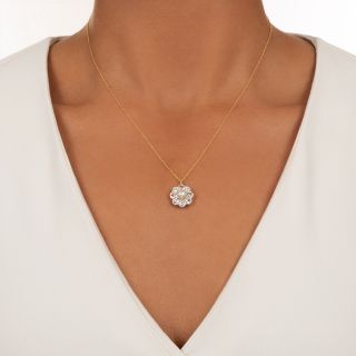 Edwardian Diamond and Pearl Pendant