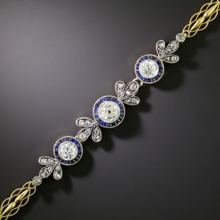 Edwardian Diamond and Sapphire* Bracelet - 3