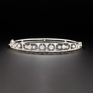 Edwardian Diamond Bangle Bracelet - 2