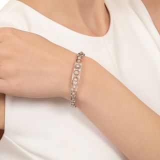 Edwardian Diamond Bangle Bracelet