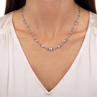 Edwardian Diamond Chain Necklace