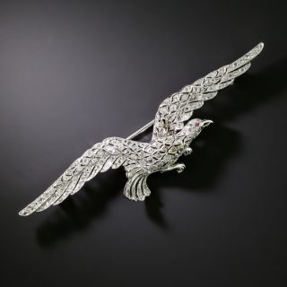 Edwardian Diamond Eagle Brooch - 1