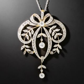 Edwardian Diamond Lavalière Necklace - 2