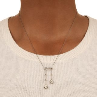 Edwardian Diamond Negligee Necklace
