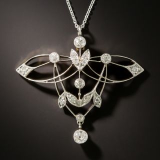 Edwardian Diamond Openwork Necklace - 3
