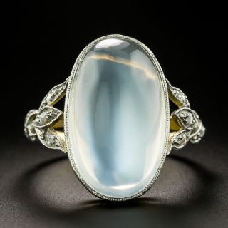 Edwardian Moonstone and Diamond Ring - 4