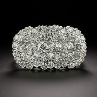 Edwardian Oval Diamond Cluster Ring - 1