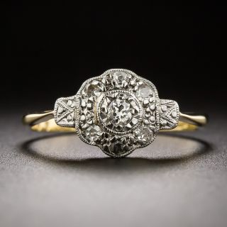 Edwardian Petite Diamond Cluster Ring - 3
